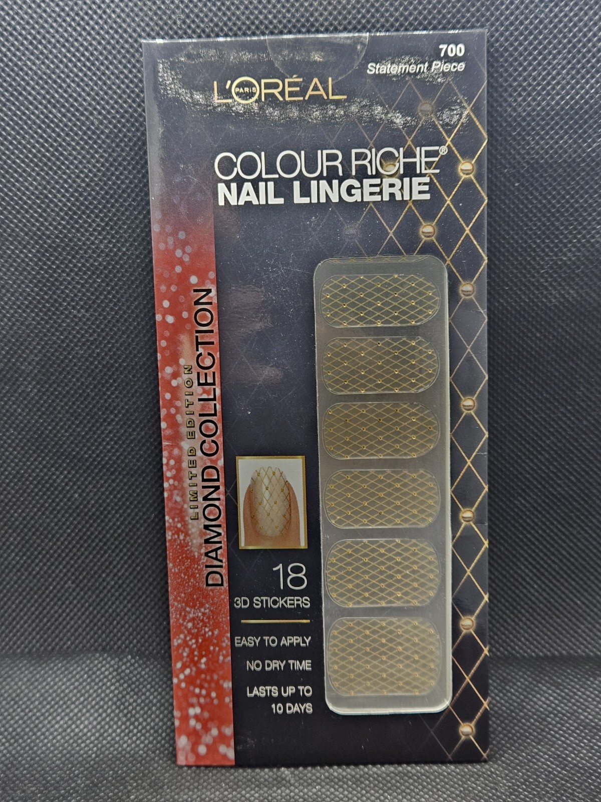 L’Oreal Ltd Edition Colour Riche Nail Lingerie 3D Stickers 700 STATEMENT PIECE