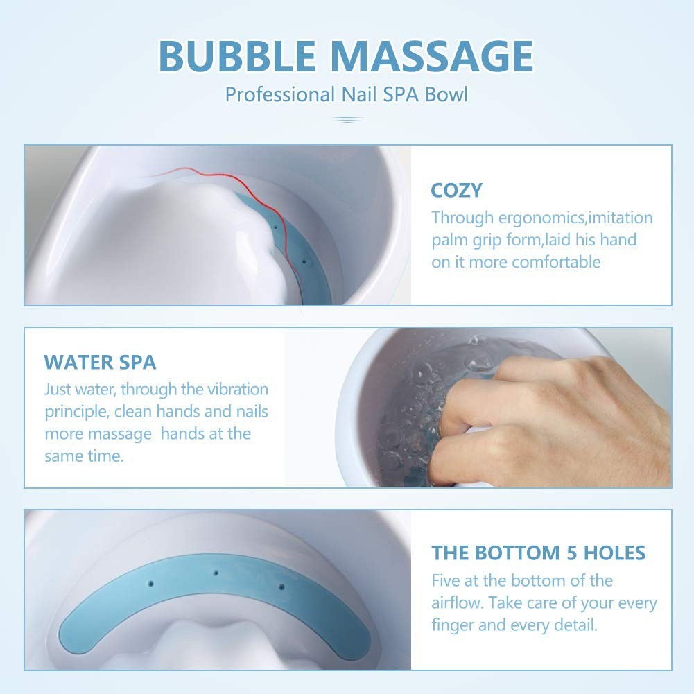 Electric Manicure Bowl for Nail Conditioning and Relaxation