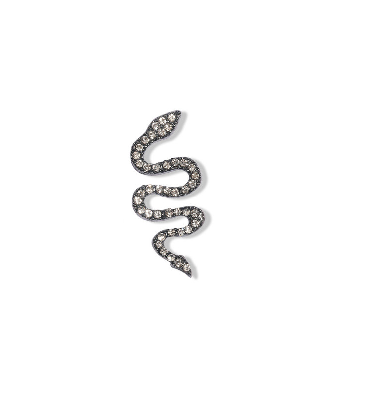 3D Glitter Rhinestones DIY Charm Alloy Snake Nail Art Decoration Manicure metal
