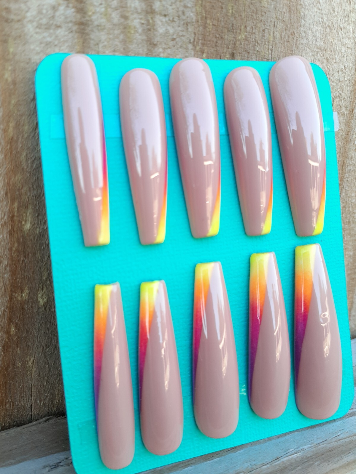 Extra Long (XXL) Tropical Vacation Nails-clearance