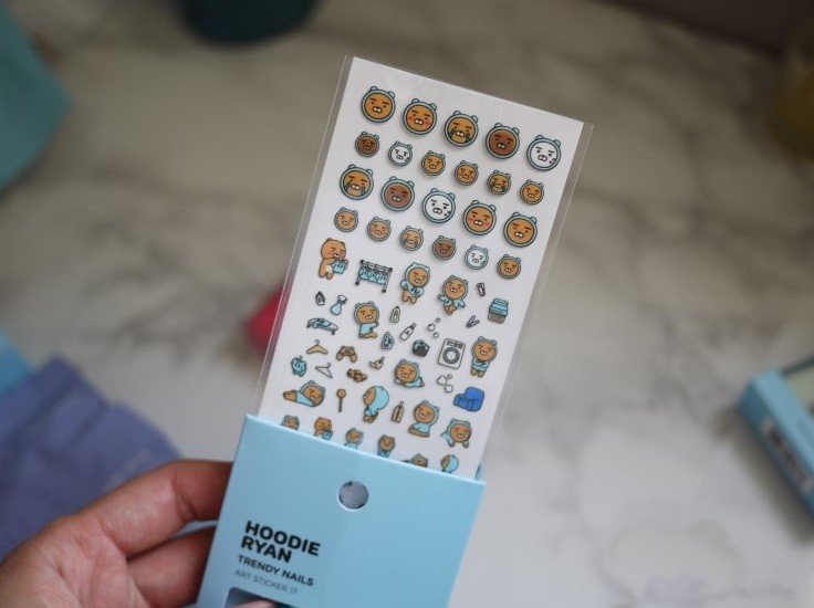 [THE FACE SHOP] Trendy Nails Art Sticker 1ea Limited Edition HOODIE RYAN Charac