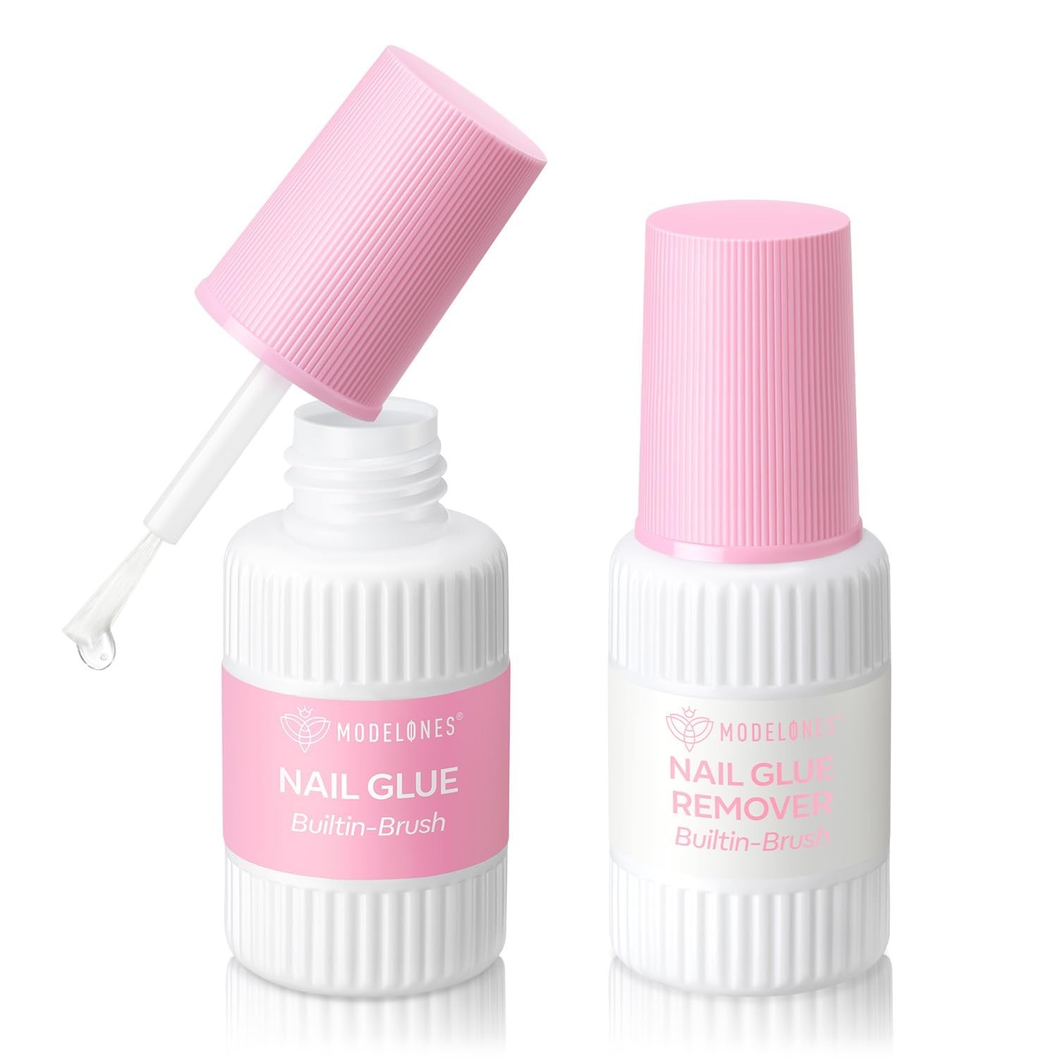 10ml Nail Glue for Press On Nails with 10ml Nail Glue Remover Kit for Nail Ti…