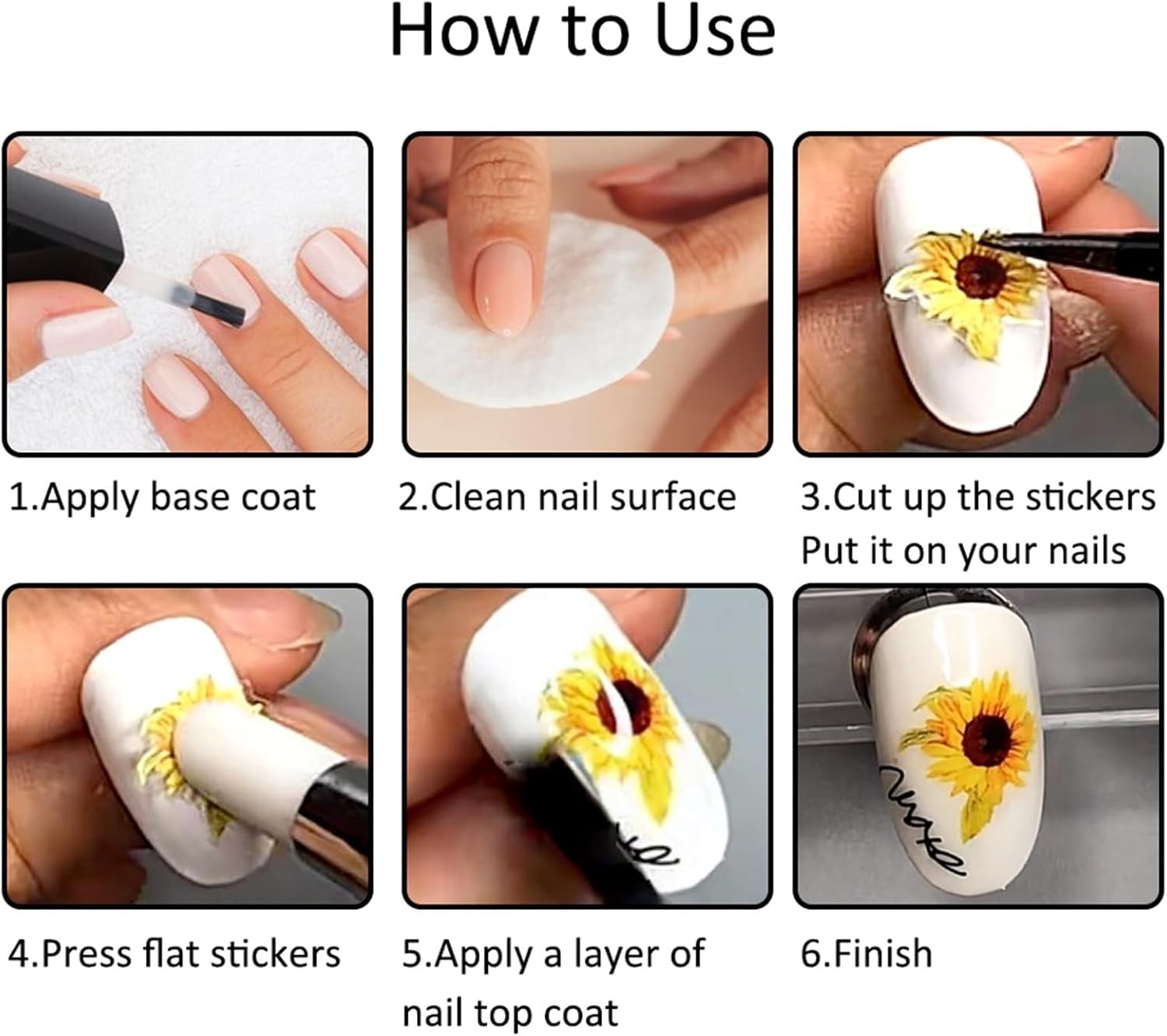 Nail Art Supplies: 8 Sheets of Winter Stickers with Snowflakes and Bells