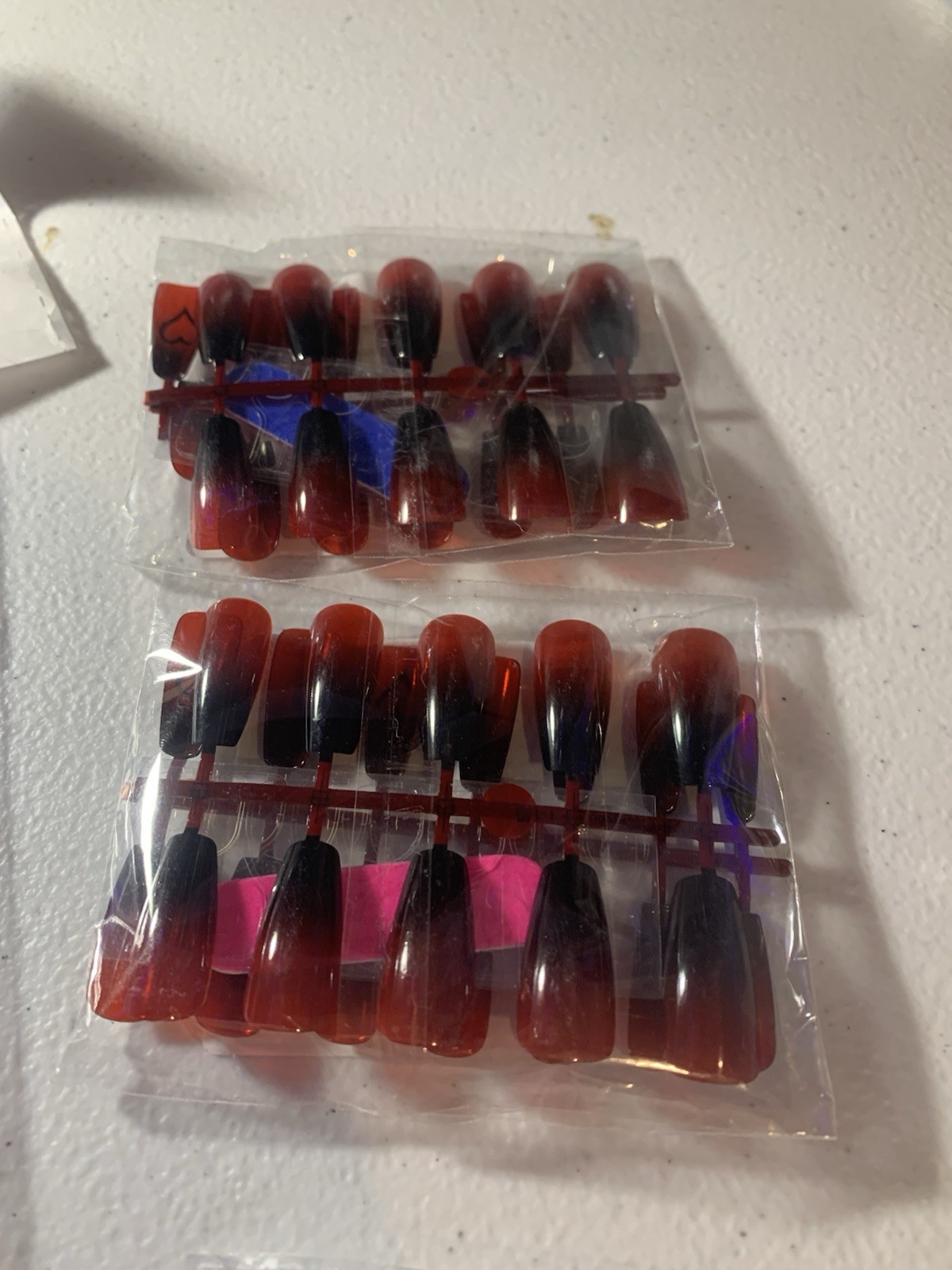 Nails Bulk- Lot of 6 Mixed Shape and Styles & one 5 pack of nail files