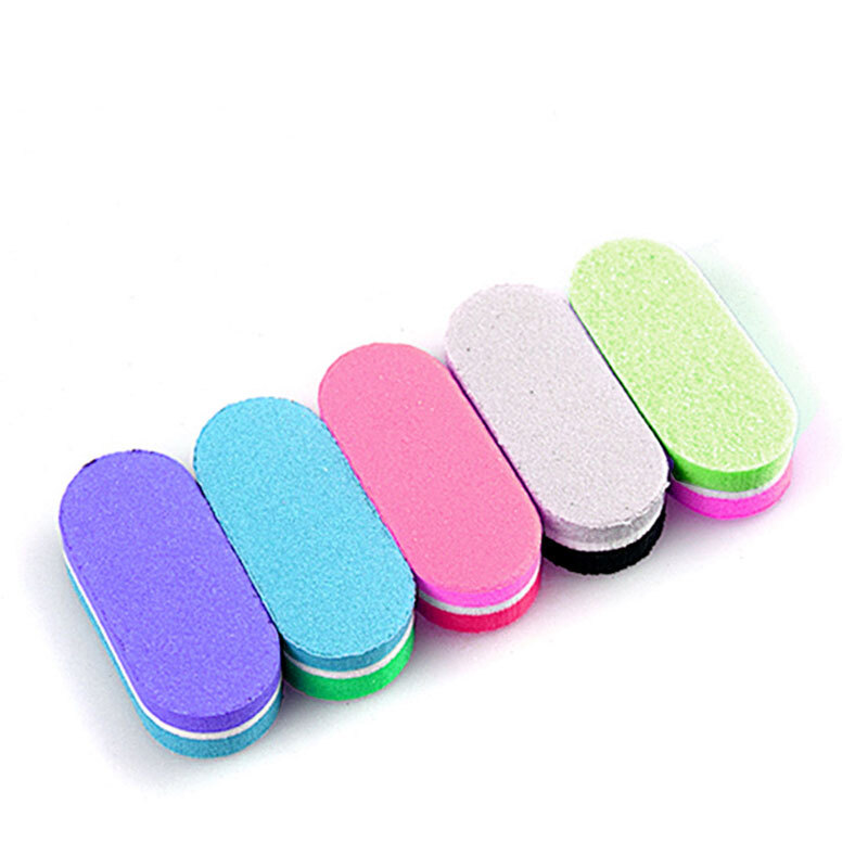 10Pcs Mini Nail Sponge Files Buffer Block Polishing Sanding Nail File Pedicure