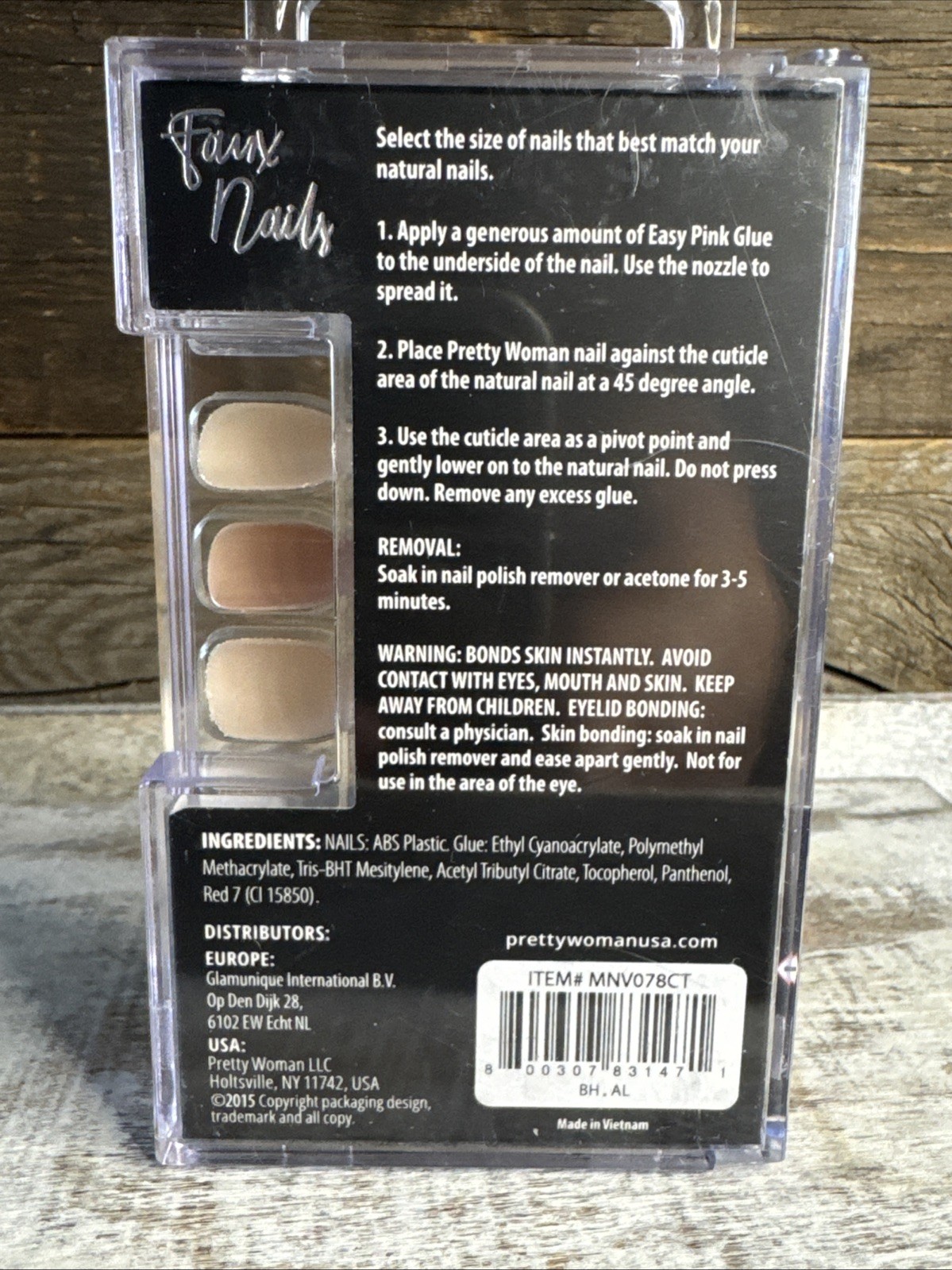 Pretty Woman Faux Nails Rose Good Glitter Matte Pink | MSRP = $10