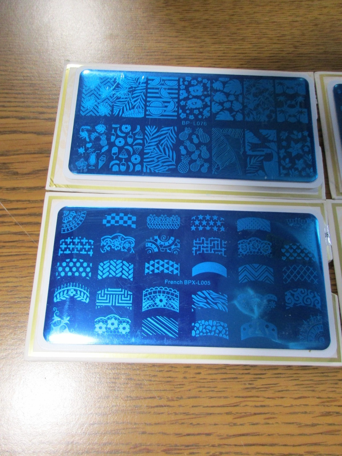 Born Pretty Nail Art Stamping Kit Sealed w/ 4 Plate Bundle New Never Used
