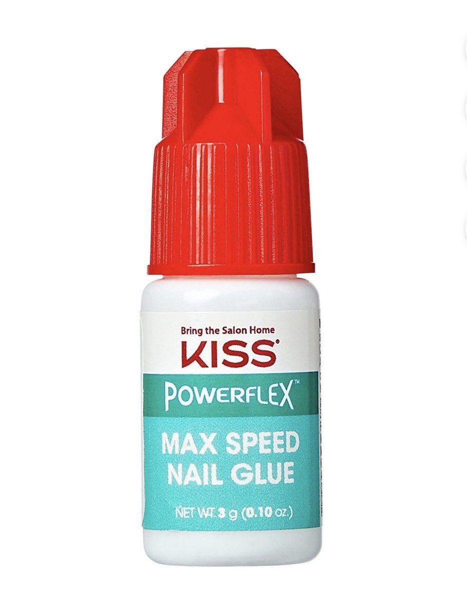 KISS PowerFlex Maximum Speed Nail Glue for Press On Nails, 3g/0.10 oz Pack of 1