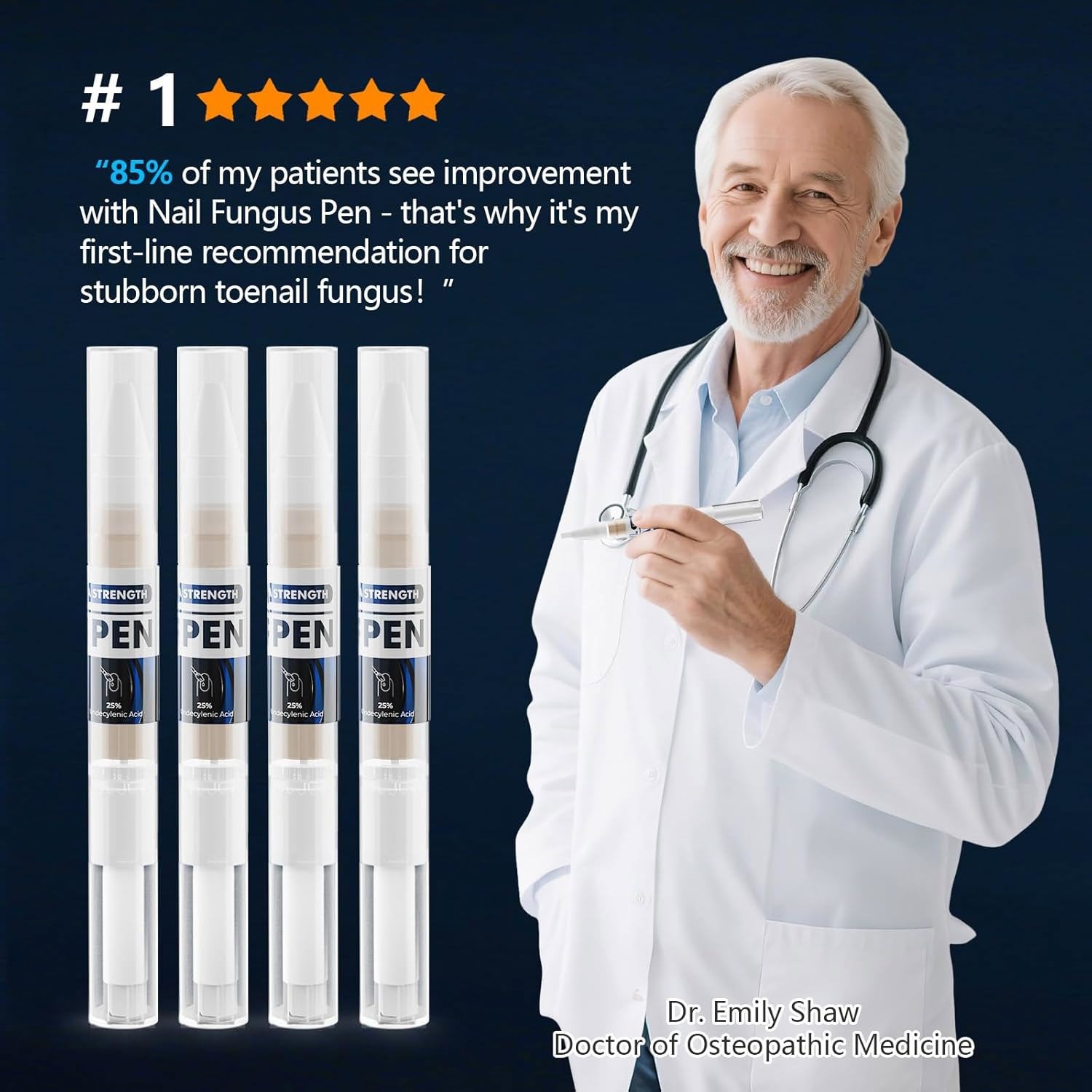 4x Nail Fungus Treatment Pen Extra Strength Acid for Toe & Finger Nail Repair US