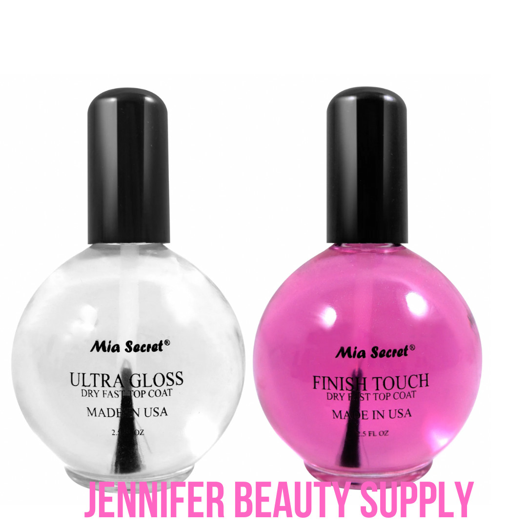 ULTRA GLOSS FINISH TOUCH Dry Fast Mia Secret Top Coat2.5 oz – Made in USA | JBS