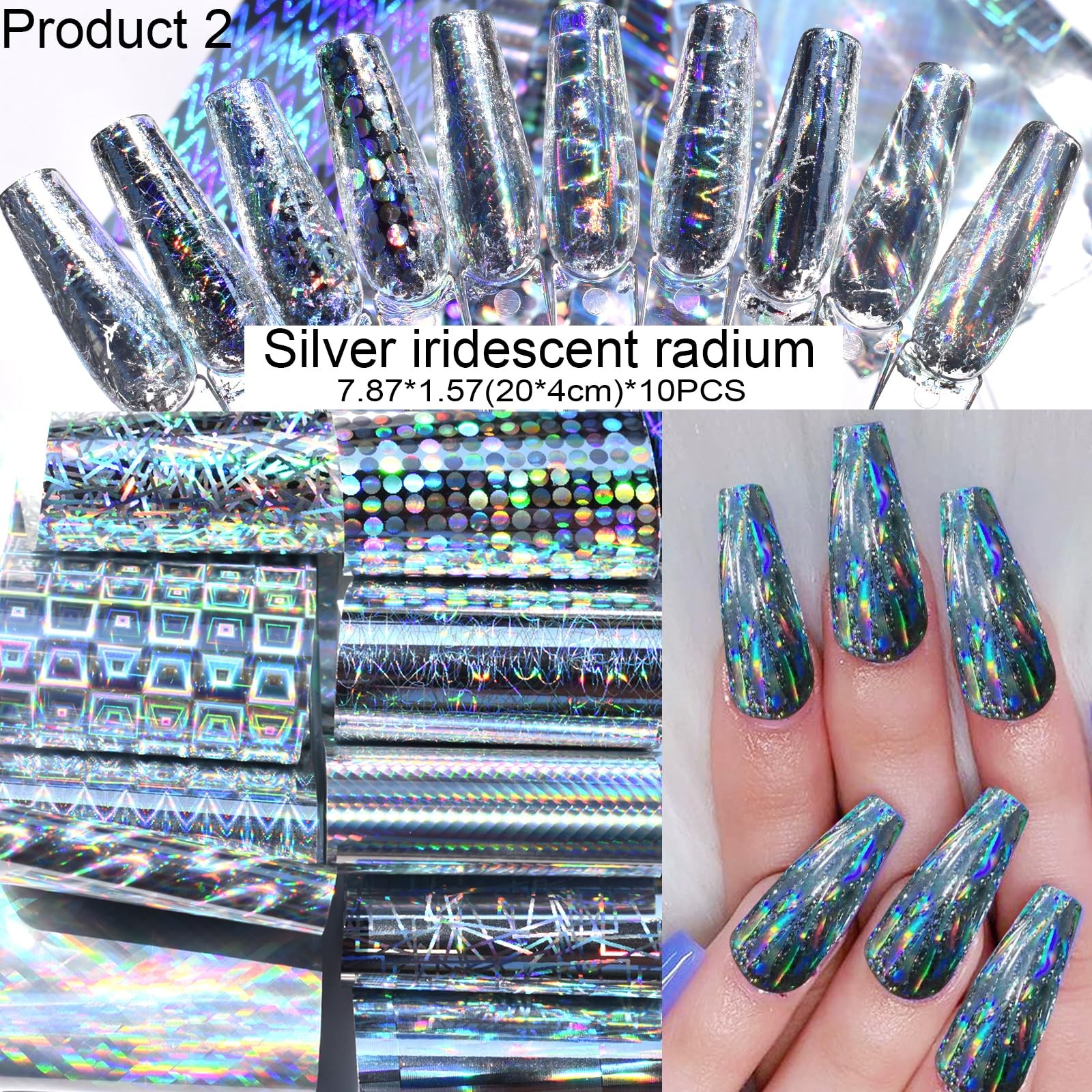 Nail Art Transfer Foils,60 Pieces,Animal Print Dried Flowers Mixed Designs | …