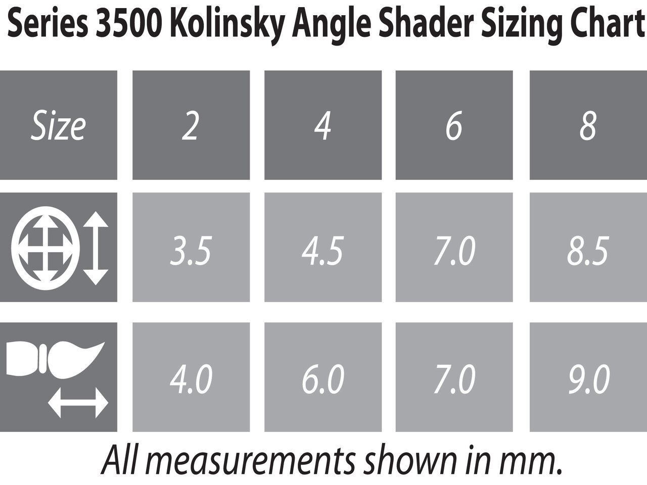 3500 Kolinsky Pure Sable Angle Shader Brush