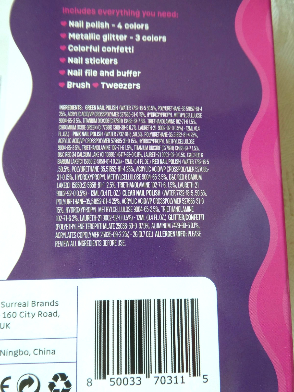 Nail Art Studio for Girls. Nail Polish Kit for Kids Ages 7+ Years. NIB