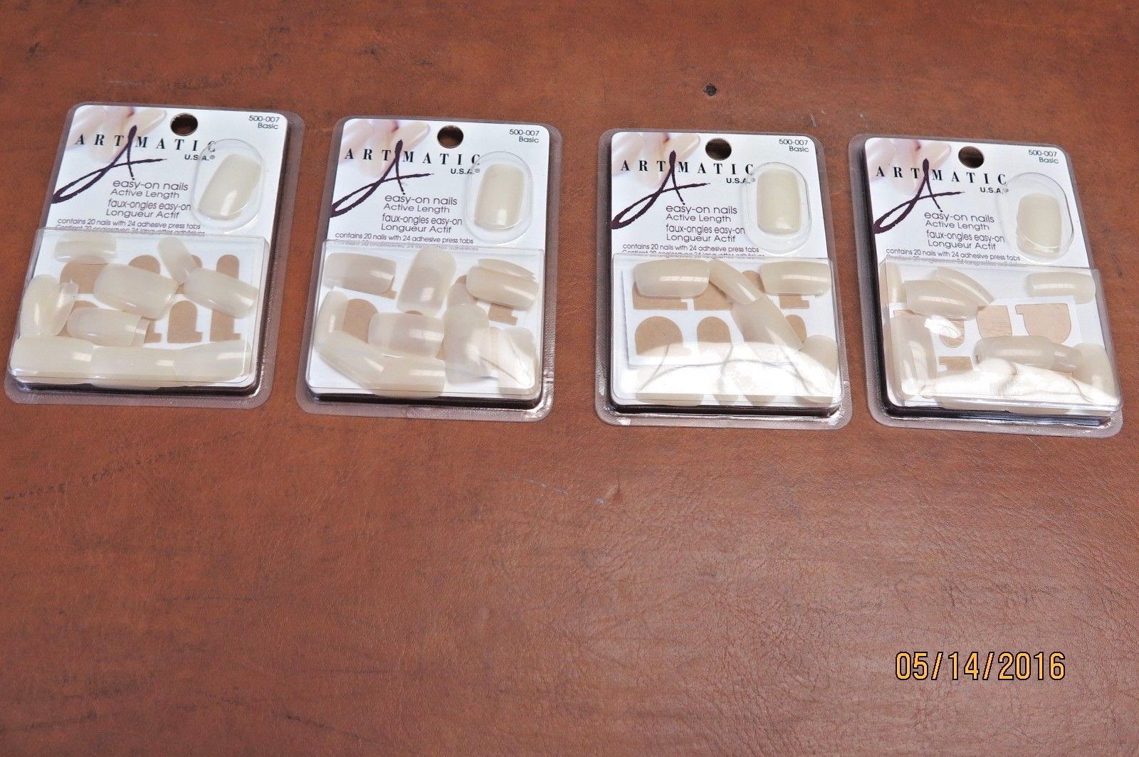 140 Press-On Nails Artamatic Easy-on Acrylic Bundle 7 Kits Active Length Nail