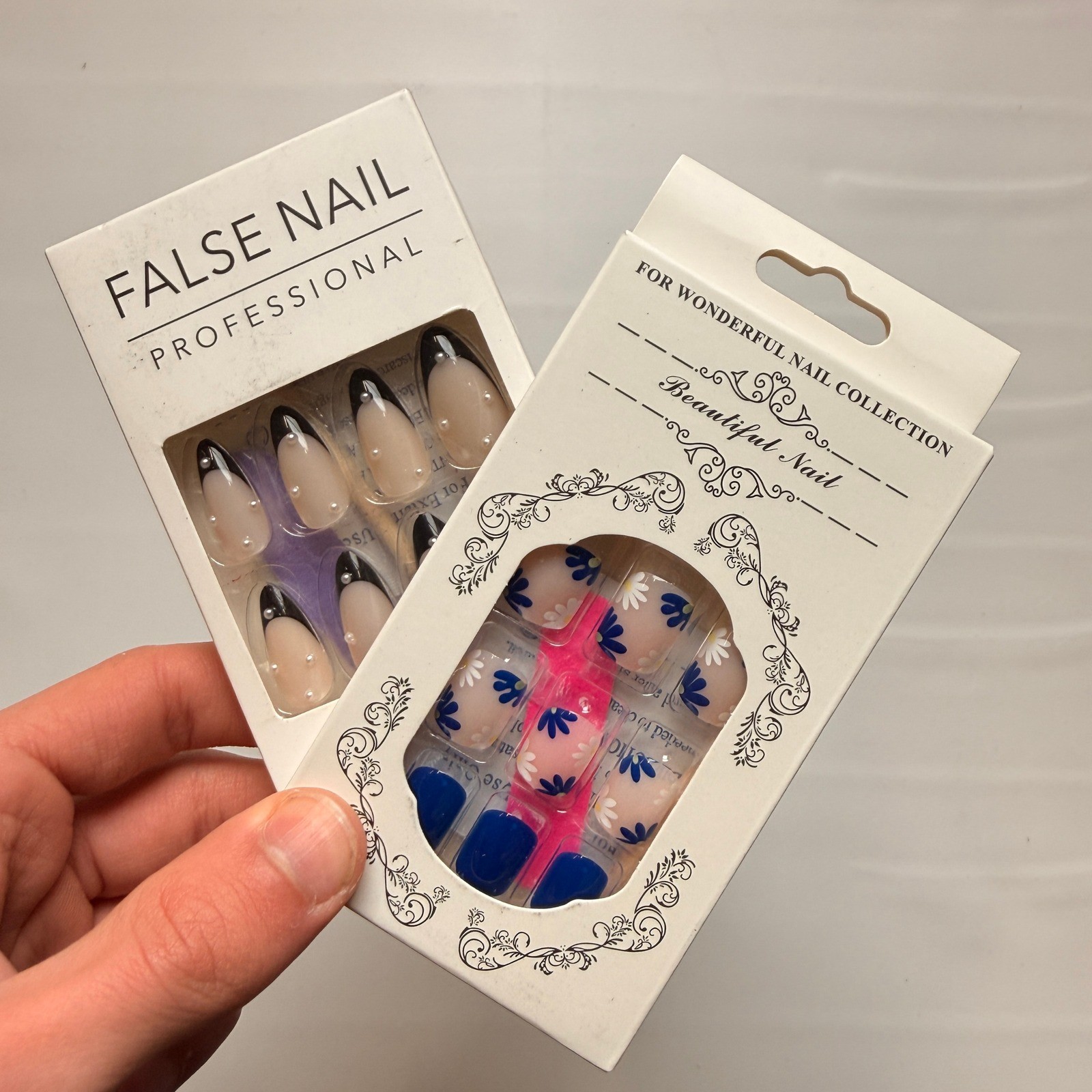Lot of 10 Pack of 24 New False Press On Nails Assorted Designs and Colors №N39