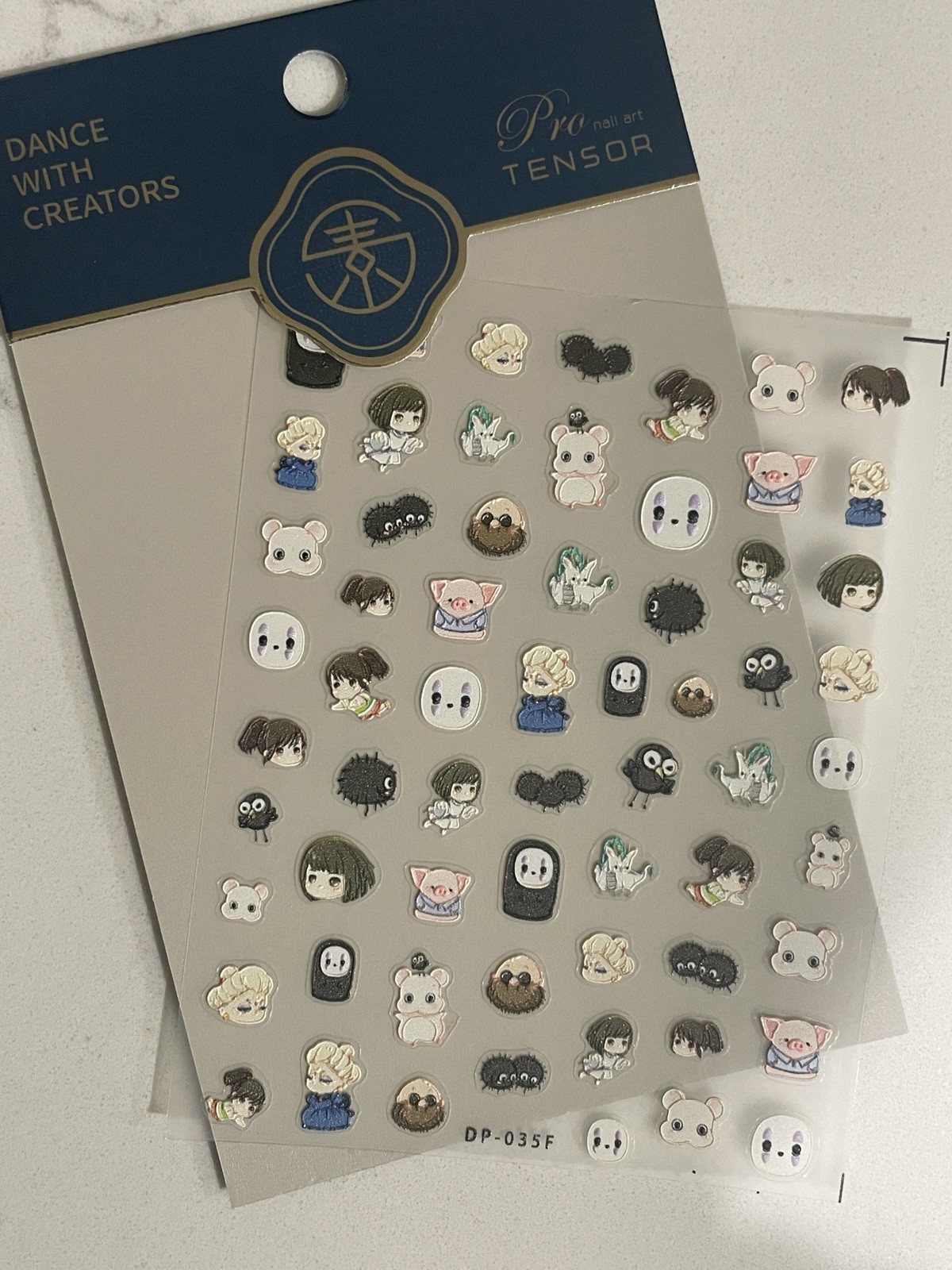 Ghibli 5D High-Quality Nail Stickers – Anime Characters Nail Decals