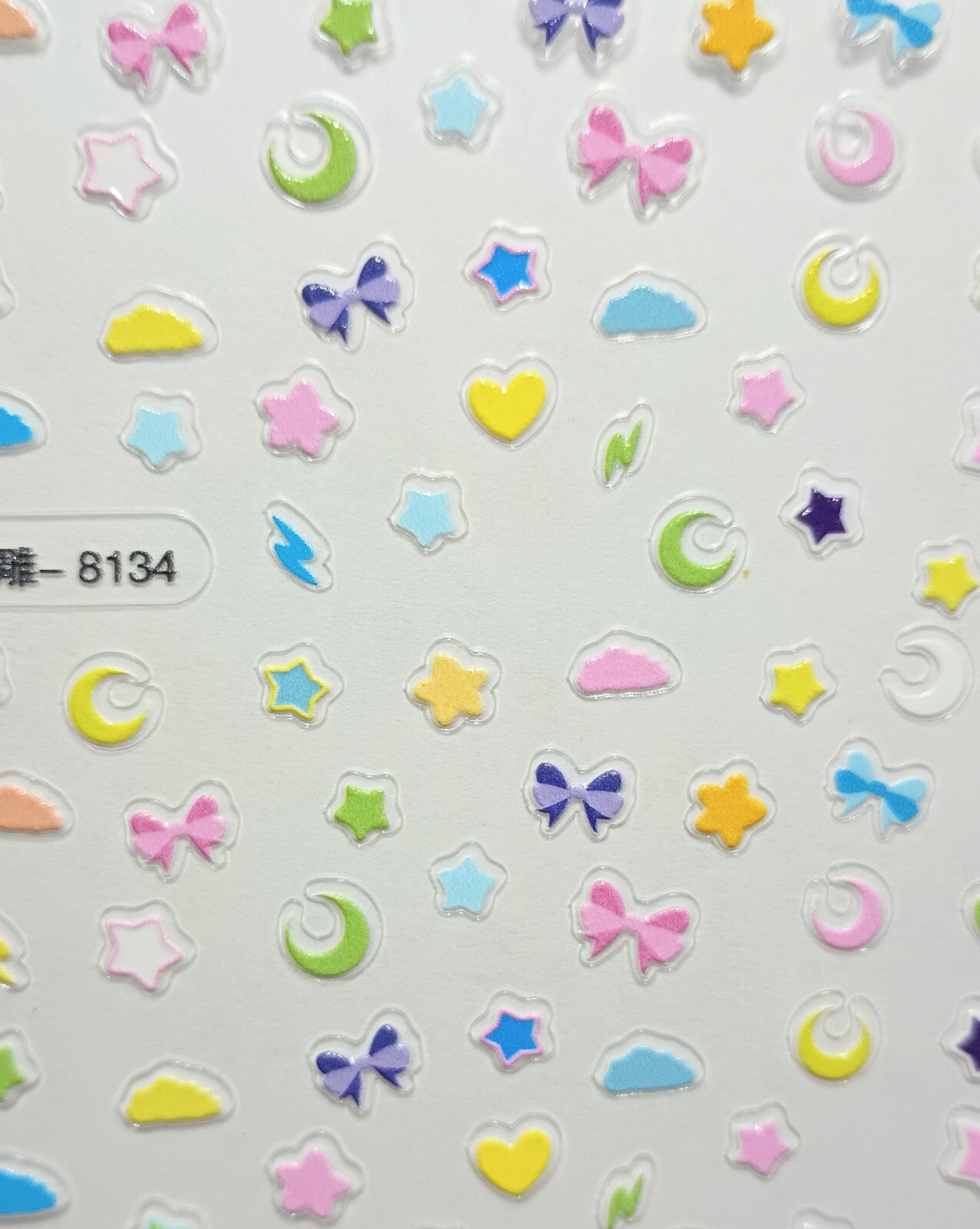 5D Embossed Art Nails Face Phone Stickers Women Girls Nail Art Decoration DIY