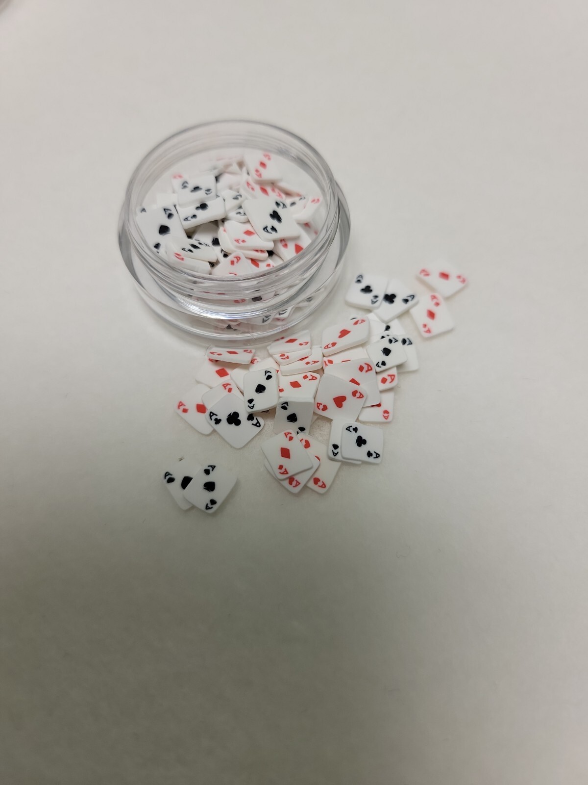 Poker Nail Sequins Flake Clay Slice Nail Art Decoration Accessories resin DIY