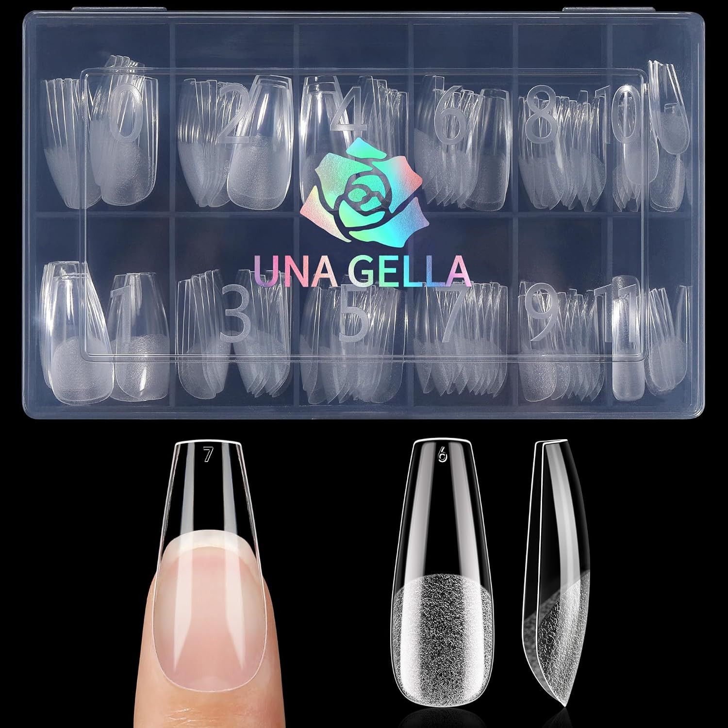 6 in 1 Gel Nail Glue for Nails Tips 10Ml Long Lasting U V Nail Glue Super Strong