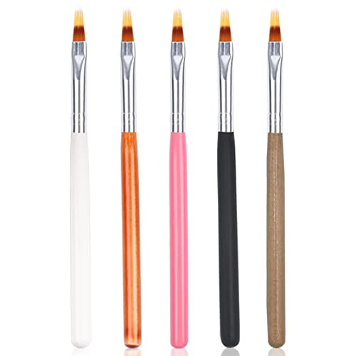 KAAGEE 5pcs Ombre Nail Brush Nail Paint Pen for Lace Line Gradient Color Ombre