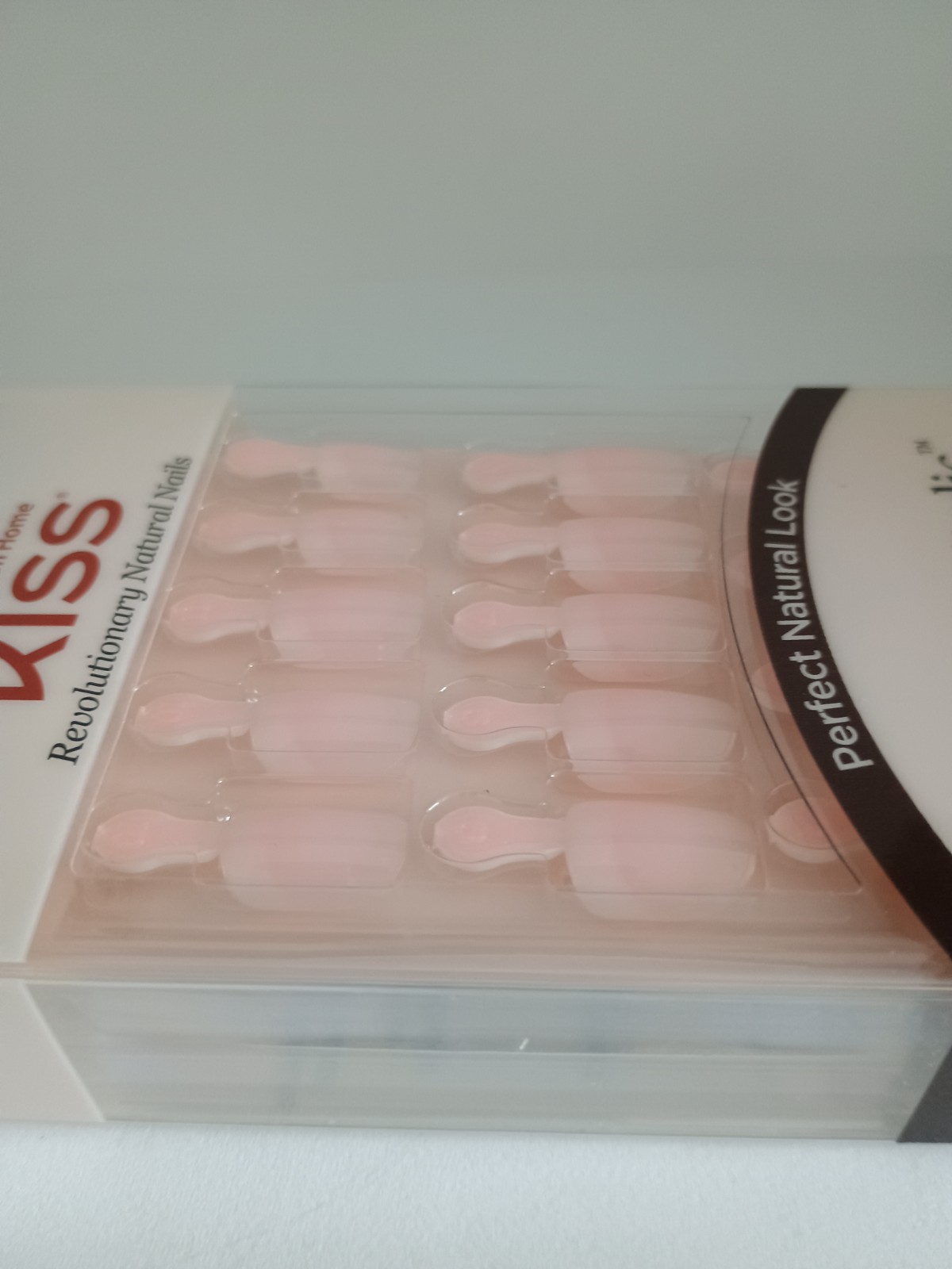 Kiss Salon Acrylic French Glue-on Real Short Nails #64269 KAN04 (Pack of 1)