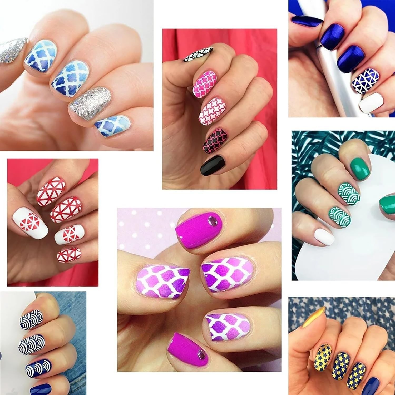 Airbrush Nail Stickers Set – 24 Sheets of Glamorous Nail Art Templates