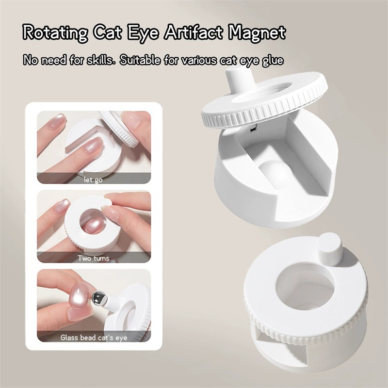 NEW Rotating Automatic Glass Bead Super Strong Cat Eye Magnet Beginner-Friendly