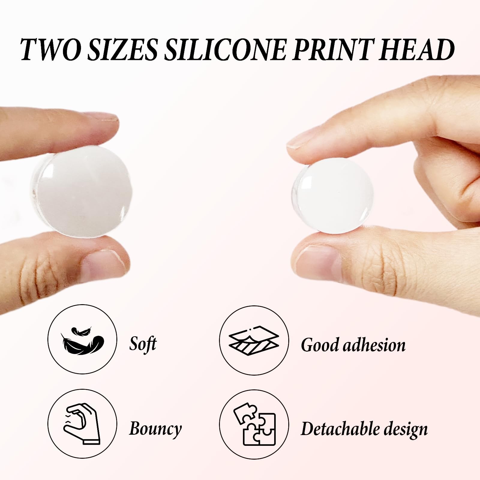 French Tip Tool Nail Stamper,Silicone Nail Design Tools with Scraper