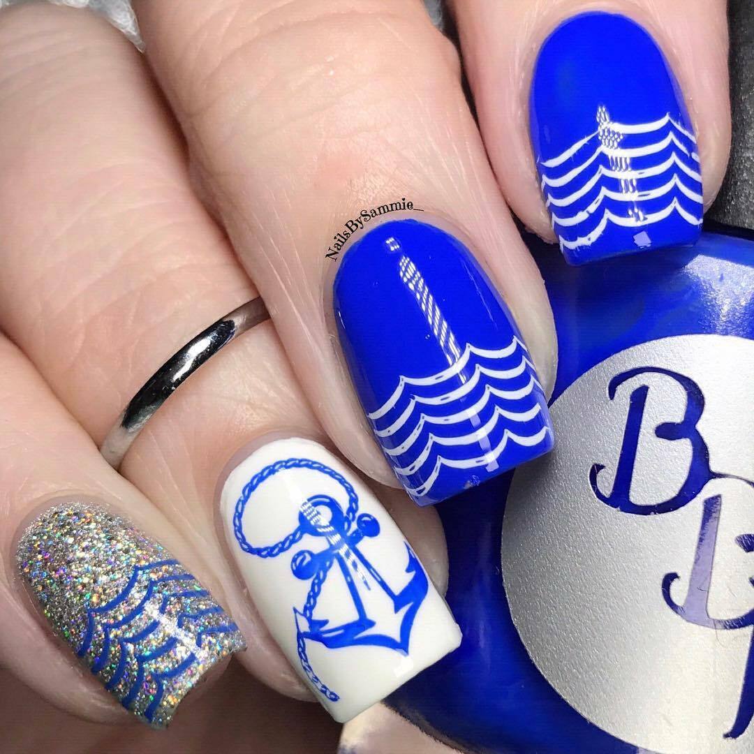 A019 Beach Mode Stamping Plate For Stamped Nail Art Design