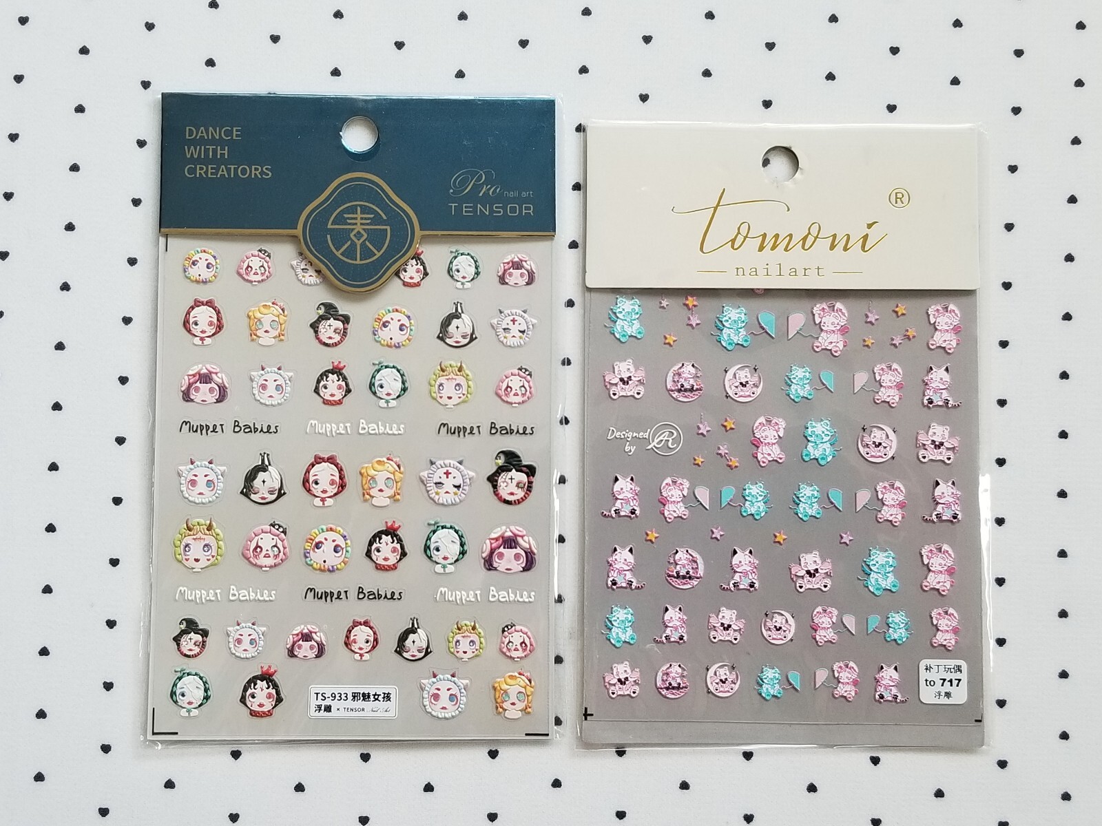Nail Art Stickers 5D Embossed Peel Off Self Adhesive 10 Sheets Strawberry Sakura
