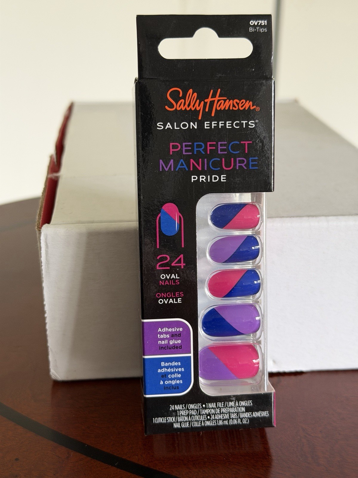 Sally Hansen Perfect Manicure Pride Oval Bi-Tips OV751 New In Box