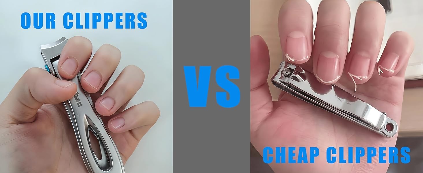 Lar Nail Clippers Set, 5-Piece Toenail and Finrnail Clippers