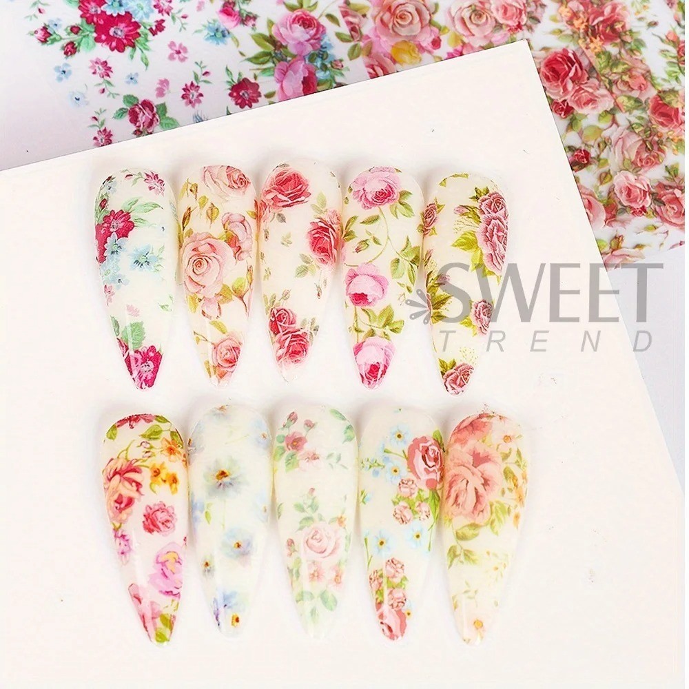 DISNEY Nail Art Stickers Transfers Decals Set of 10PCS Mixed Nail Art Foils