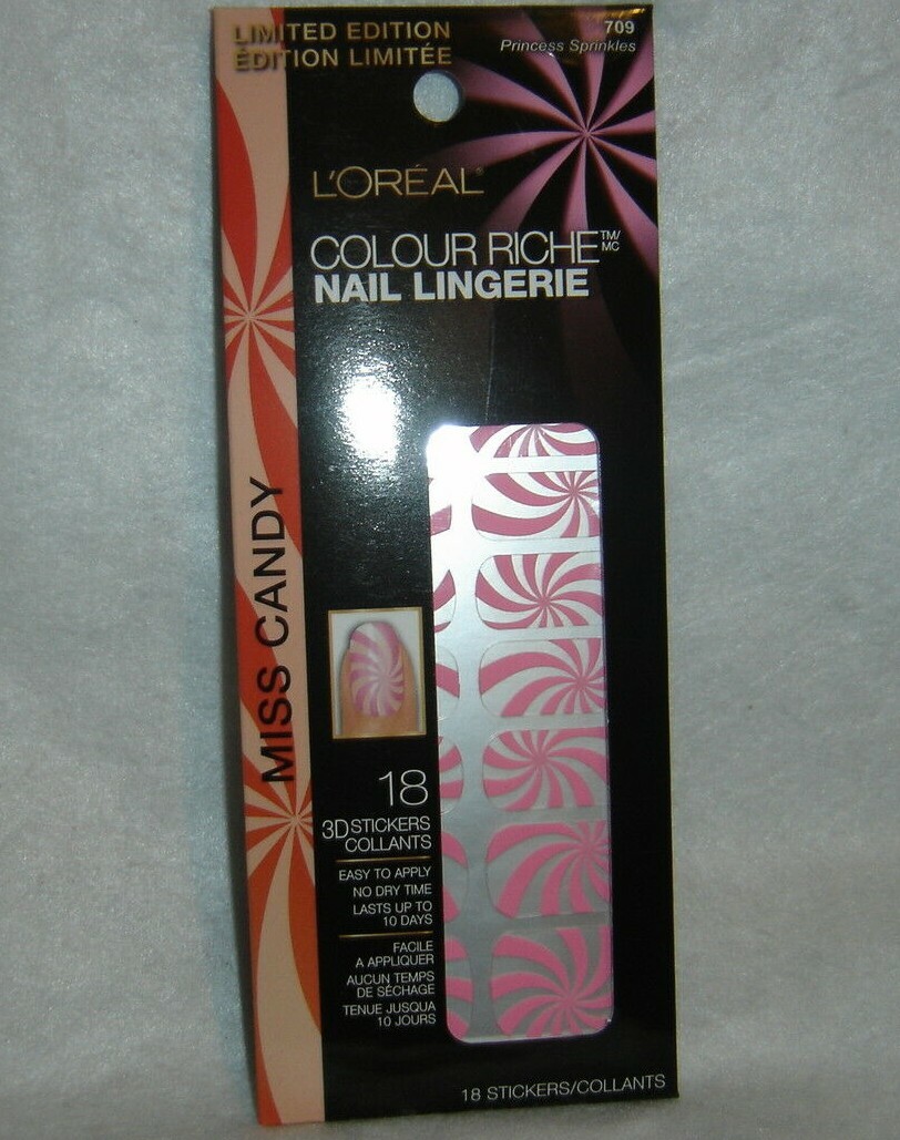L’OREAL*COLOUR RICHE*3D Nail Lingerie #709 PRINCESS SPRINKLES~BRAND NEW~SEALED