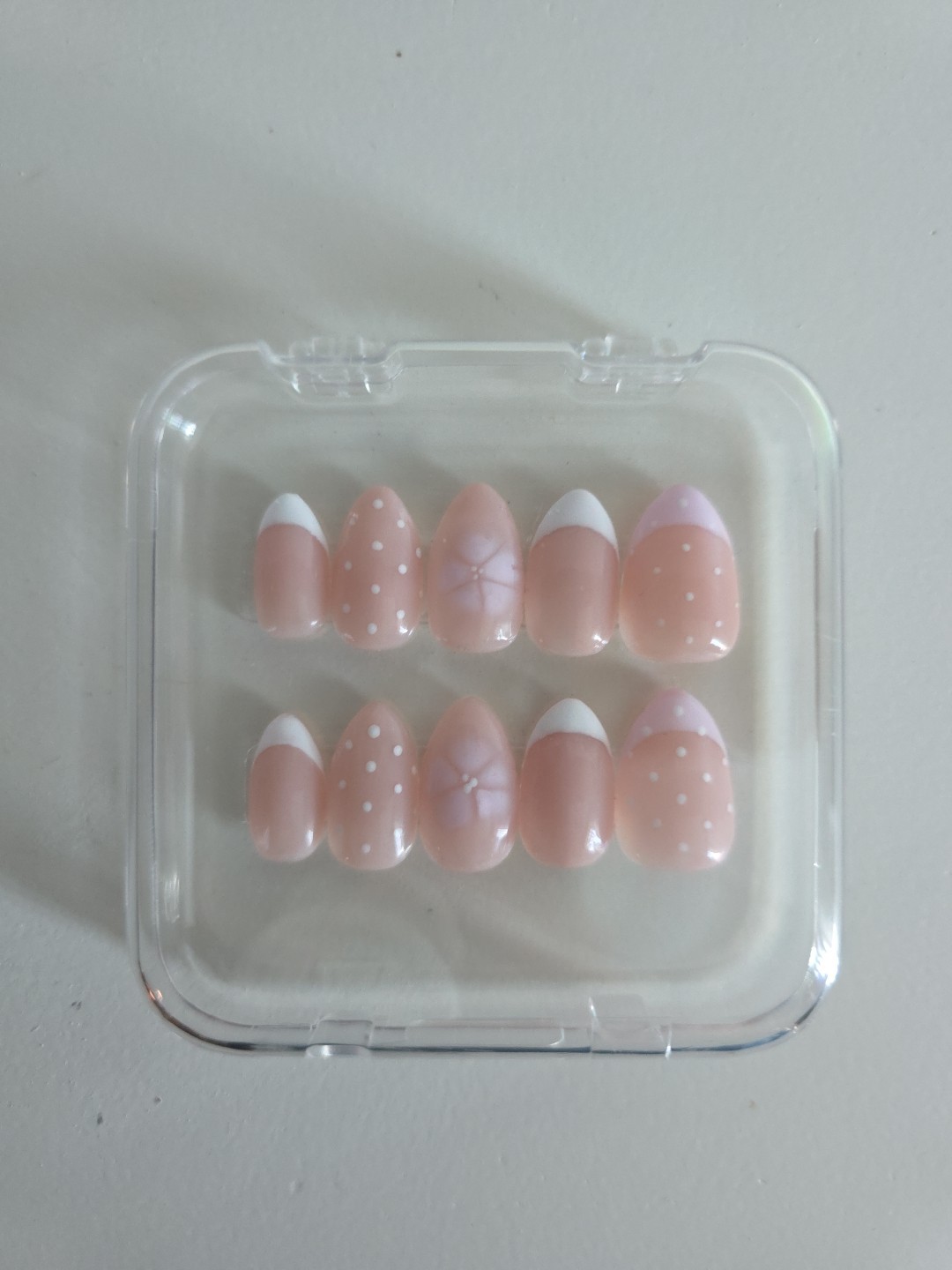Custom Nail Art Gel Handmade Press On Nails Sz M (1-5-4-6-9 mm)