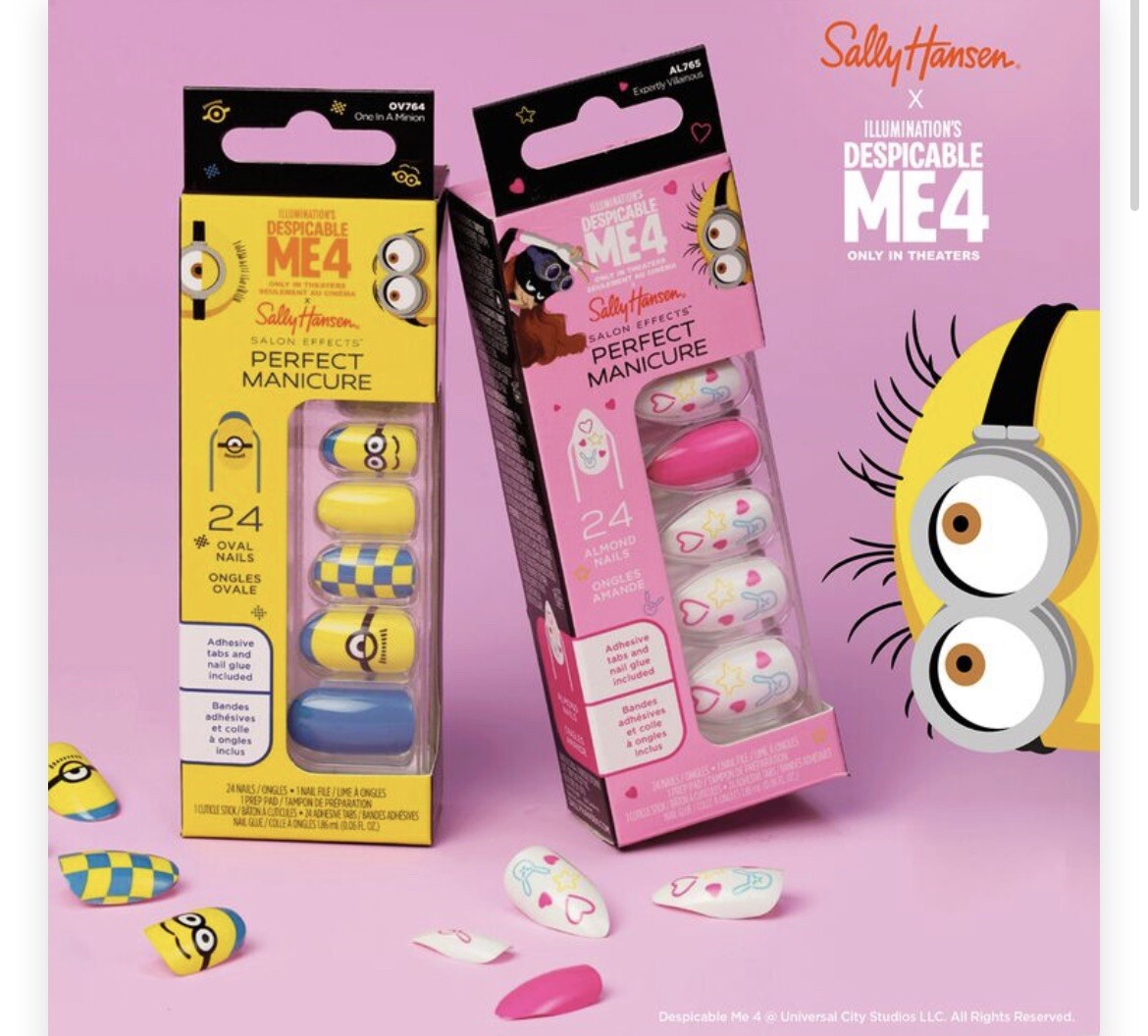 Sally Hansen Salon Effects Perfect Manicure ~ Despicable Me 4 ~ One In A Minion