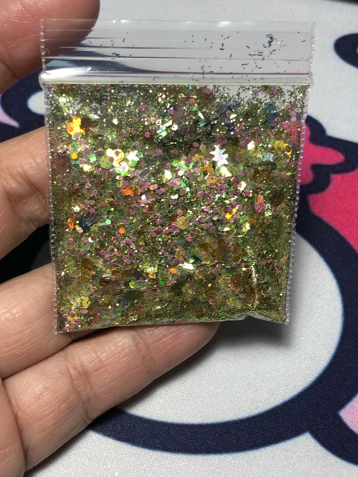 Limited Edition Glitter Mix GOLDEN MICKEY acrylic-gel-nail-art USA seller M2