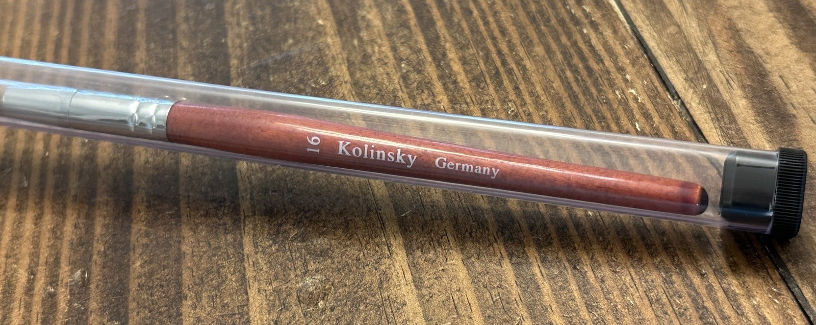 Kolinsky Sable Acrylic Nail Art Brush Round Red Wood Handle Professional size 16