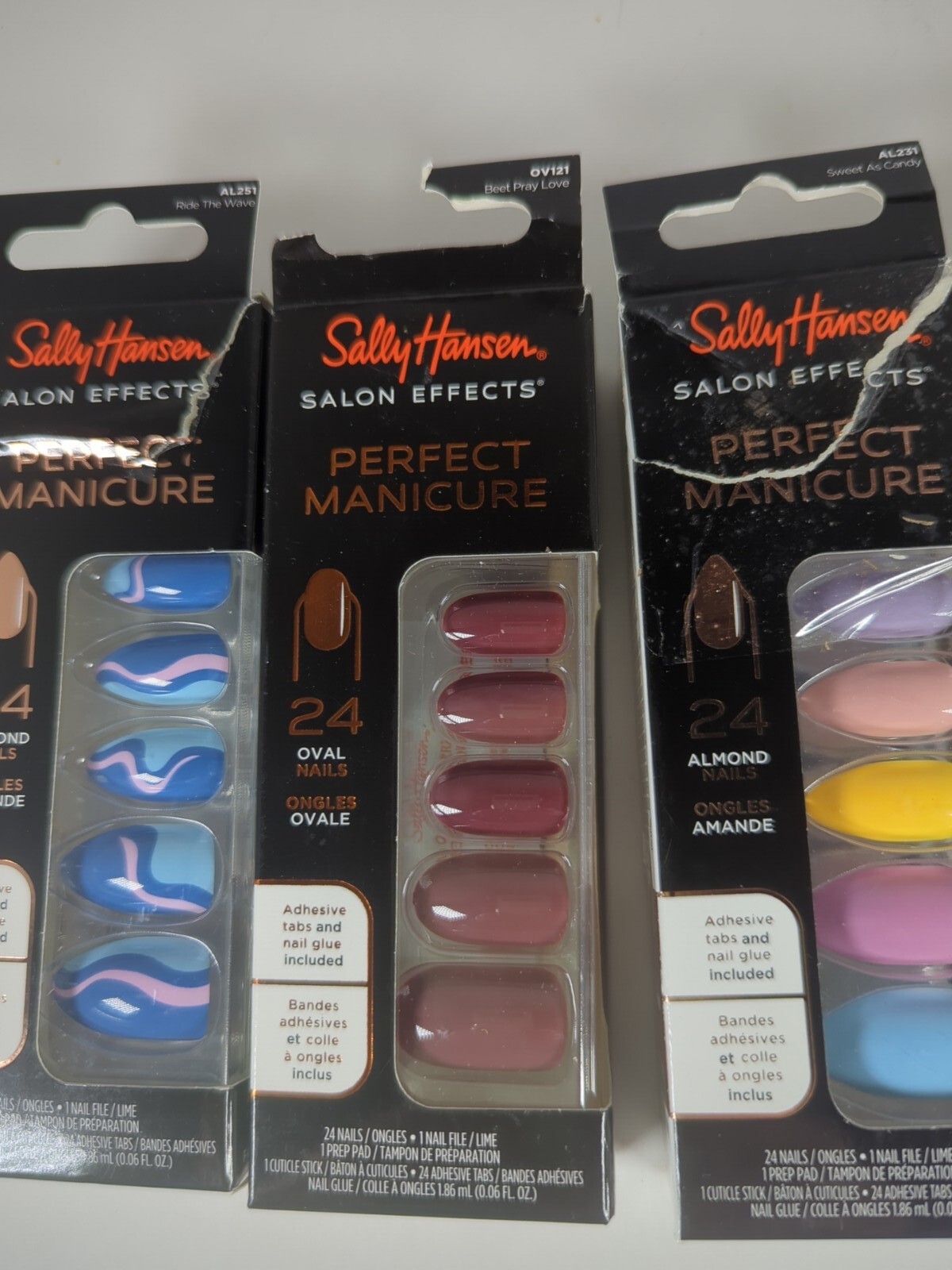 Sally Hansen Perfect Manicure Lot of 4 Sweet as Candy ASAP Apple Ride the Wave
