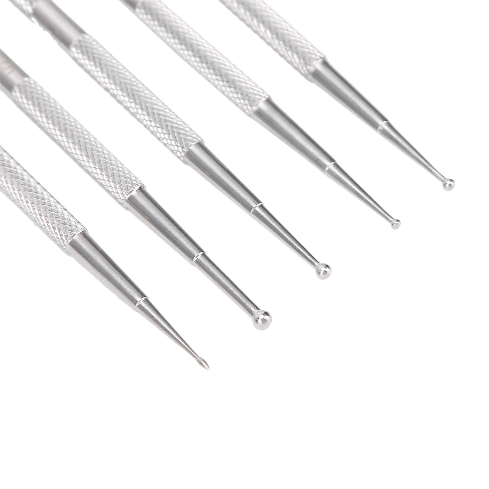 5pcs Double Head Nail Art Dotting Pen Stainless Steel Nail Painting Pen DIY Deco