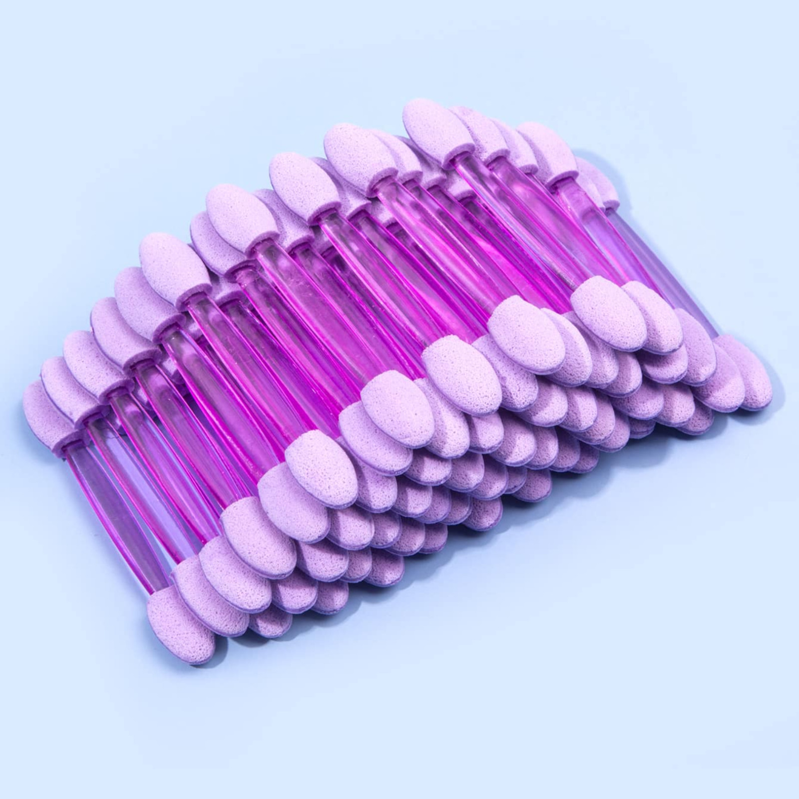 50pcs Sponge Brush Double-Ended for Gradient Nail Art with Handheld for Women