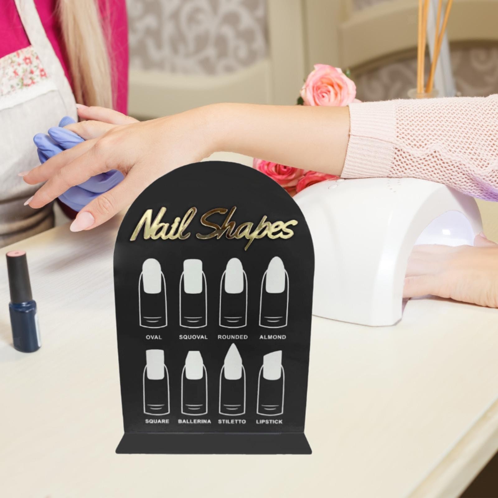 Nail Art Display Stand DIY Professional Salon Nail Color Board Nails Tips Sample
