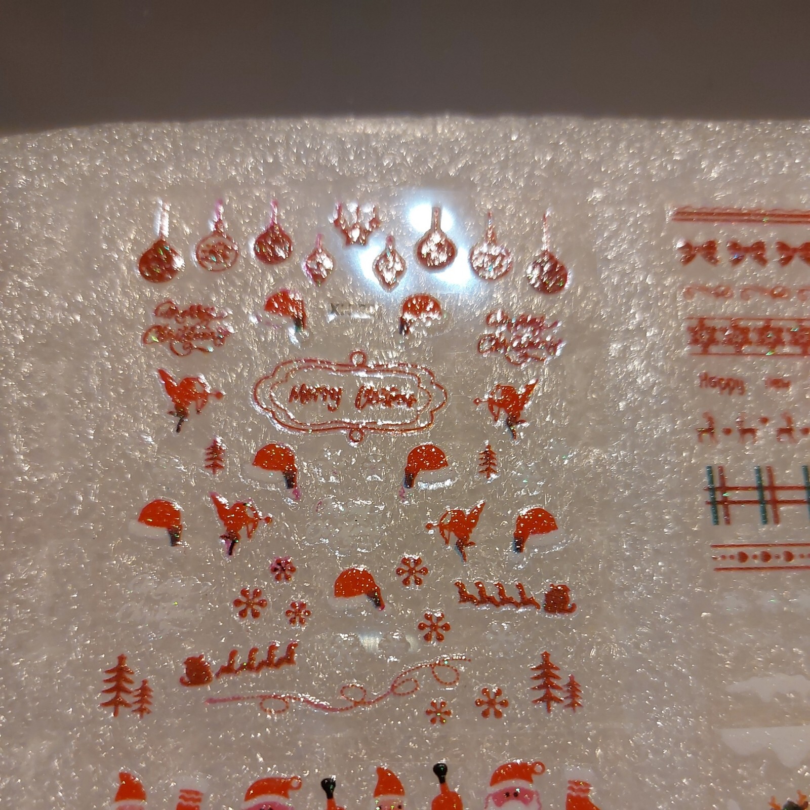 6 X Small Sheets Of Christmas Nail Art Stickers (Dn122) New