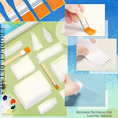 30 Pcs Acrylic Pouring Swipe Painting Tools Supplies Acrylic Pouring Tools