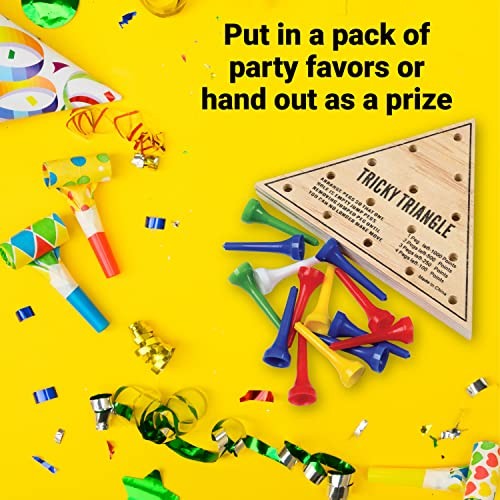 U.S. Toy Tricky Triangle Game – Travel Games, 4.5 inches x 3 inches, Assorted