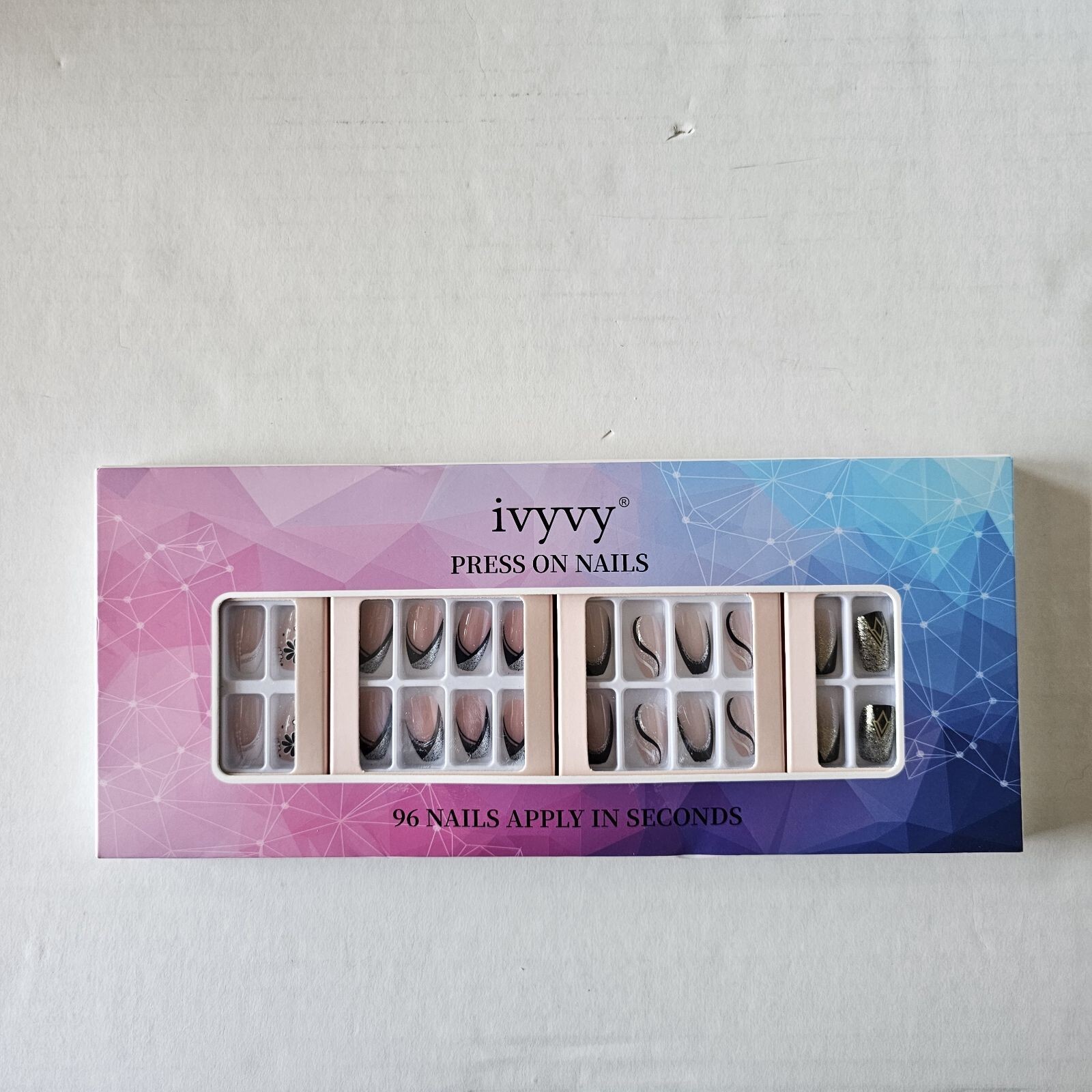 Press On Nails Lot Of 4 Box Bulk Assorted Bundle New Diy Womens Nail 96 Count