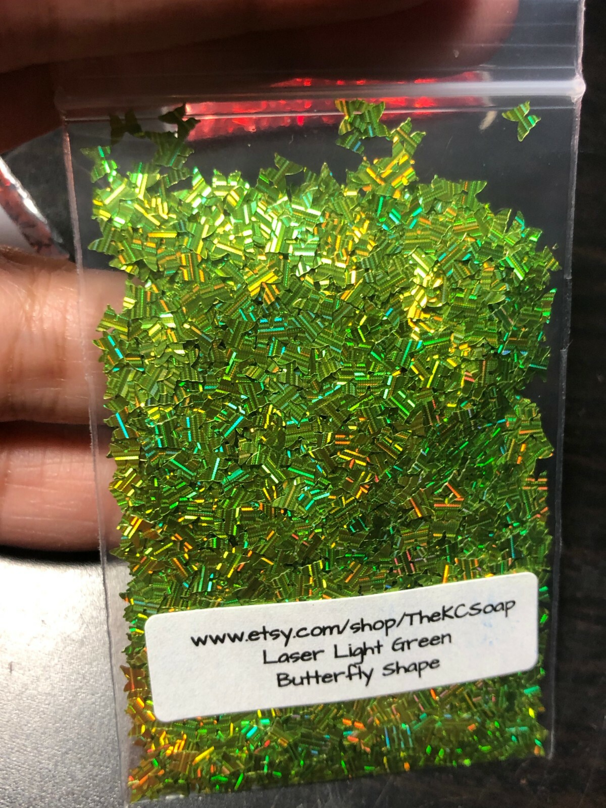 Solvent Resistant 3MM butterfly Shape Laser Holographic Face Nail Art US Seller