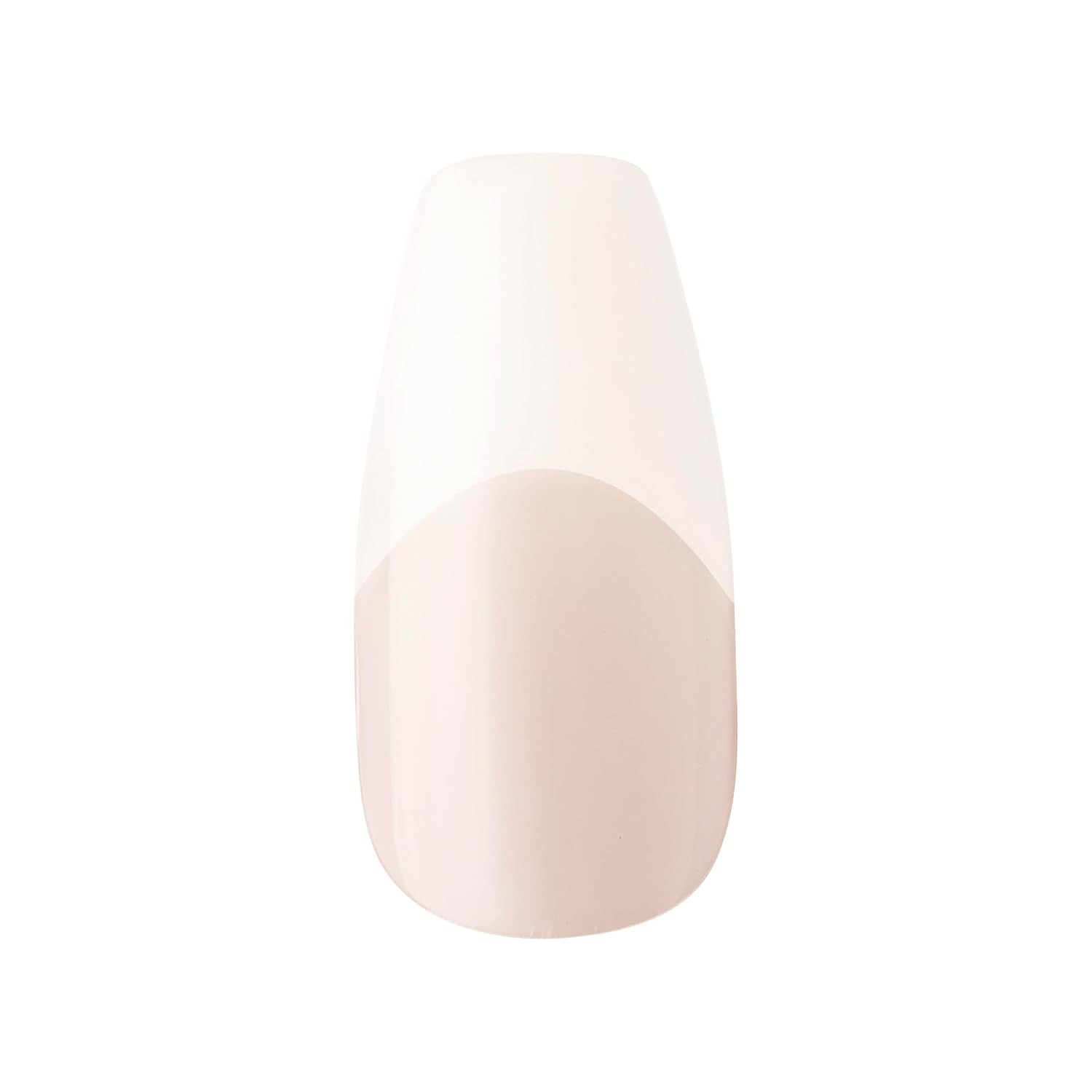 Salon Acrylic French Manicure Set, ‘Leilani’, Medium Length, Nude Square Press-O
