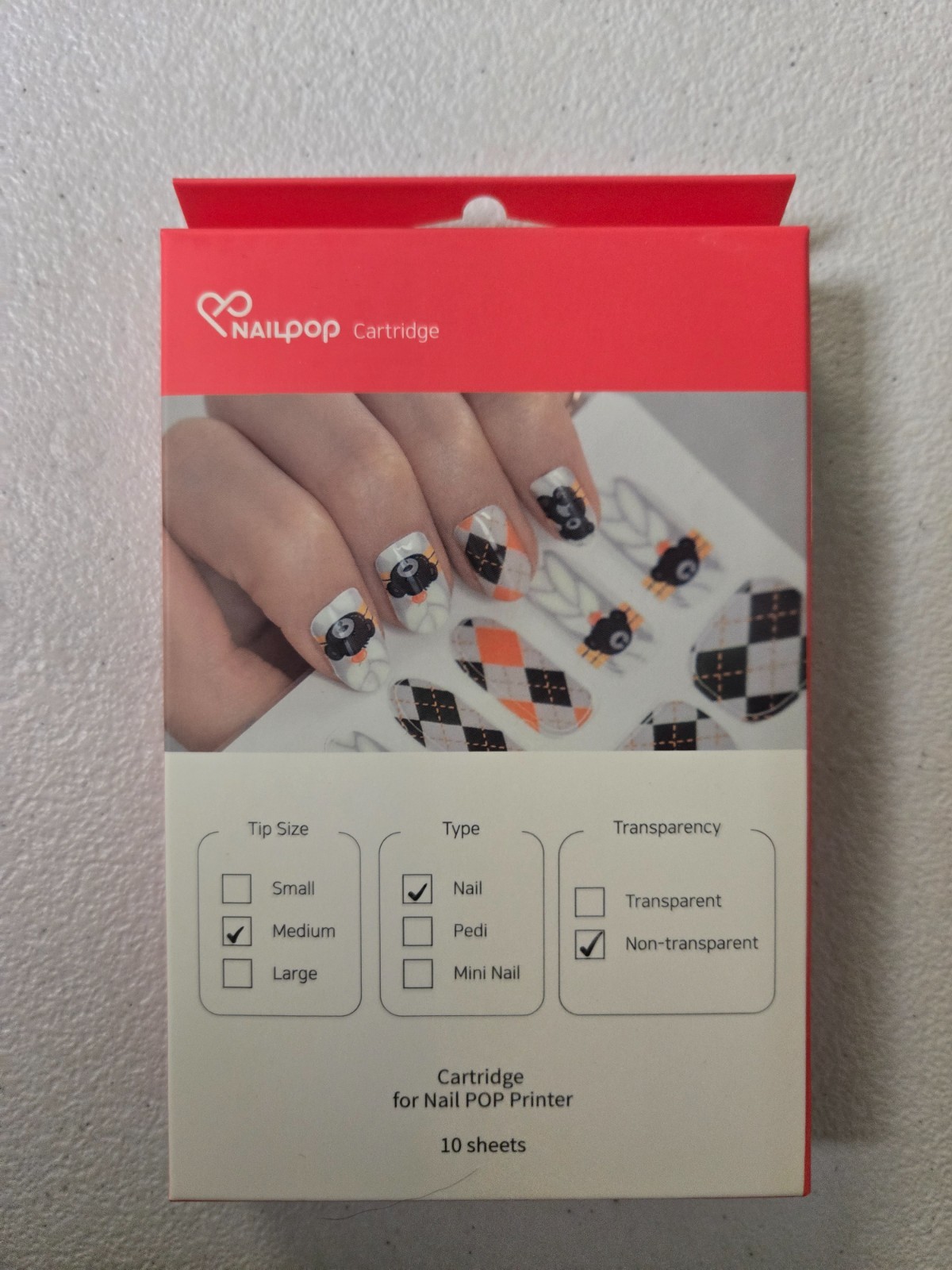 NAILPOP Digital Nail Art Design Printer Machine w/10 Nail Sticker Paper Sheets