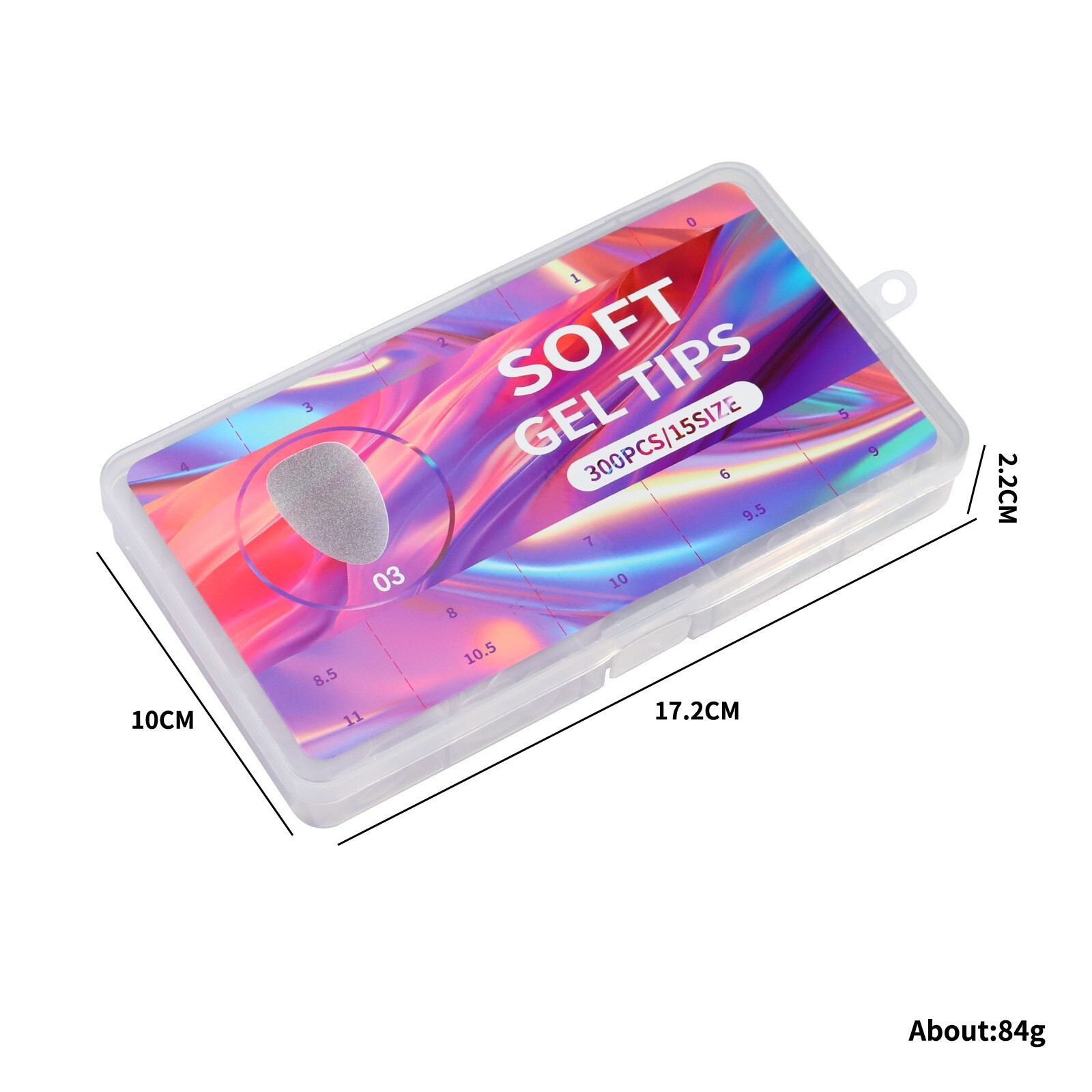 Soft Gel Seamless Frosted Nail Tips 15 Sizes Short Coffin Almond Gel False Nail